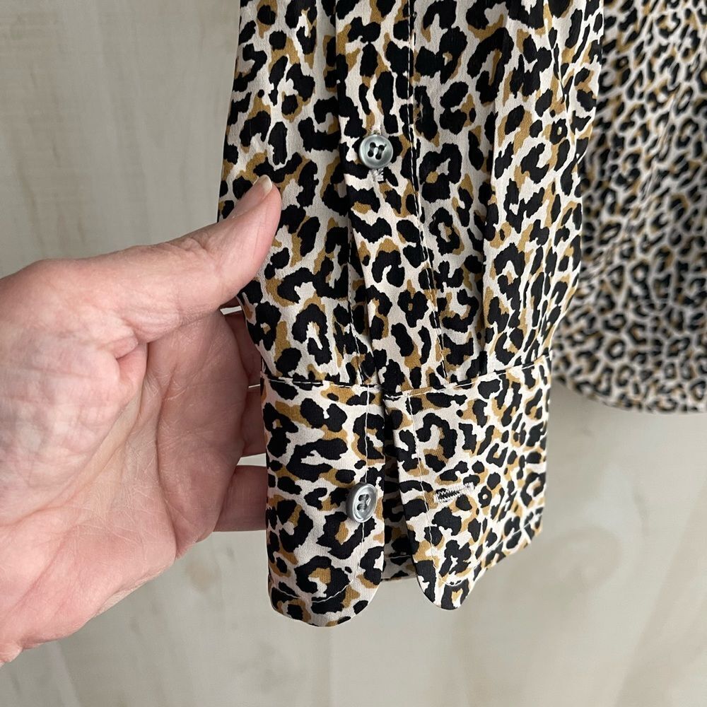 J. Crew ladies animal print blouse, size 10 - Picture 5 of 10